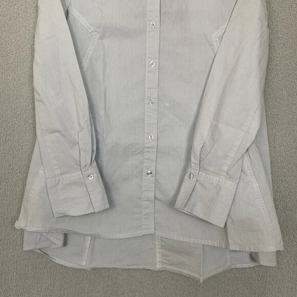 Ms. Ellen Tracy Striped Long-Sleeve Button-Down Shirt - Picture 3 of 8